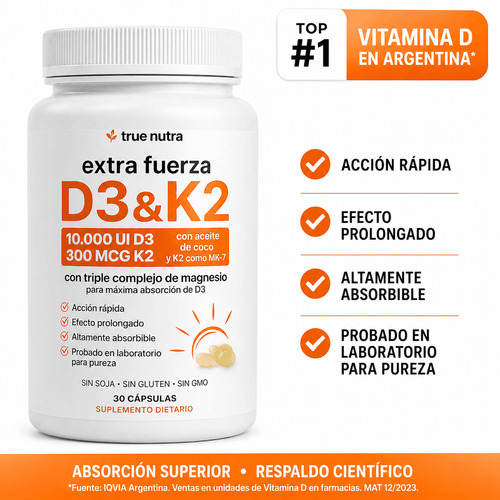 D3 K2 Balance | Vitaminas para energía, huesos y bienestar