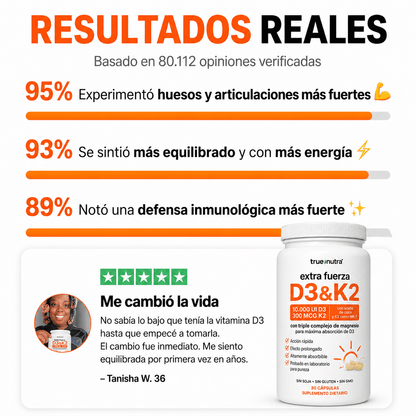 D3 K2 Balance | Vitaminas para energía, huesos y bienestar