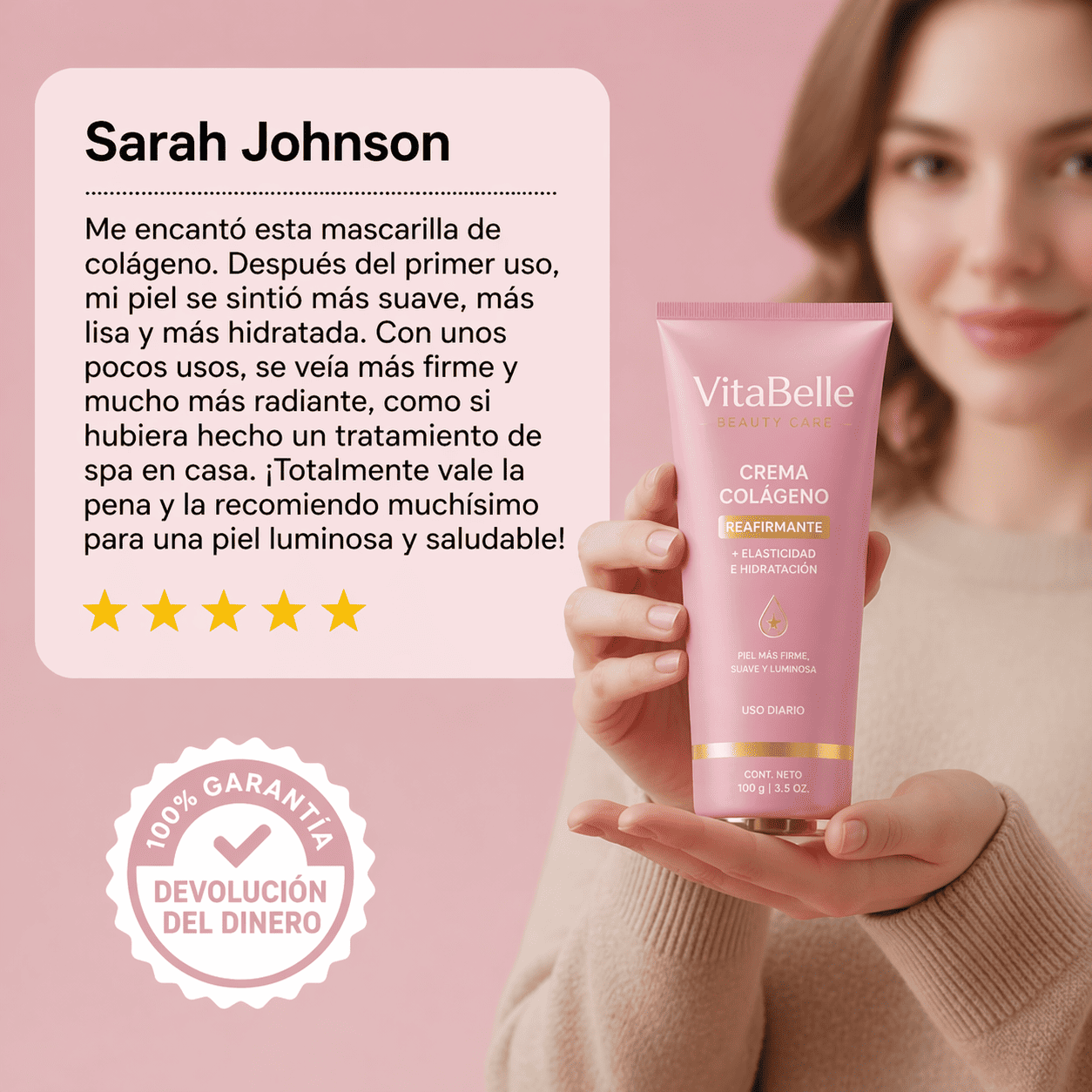 VitaBelle | Mascarilla Nocturna de Colágeno