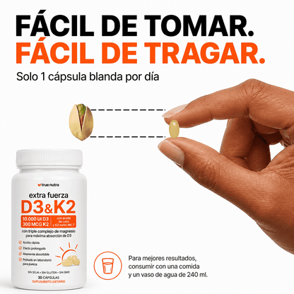 D3 K2 Balance | Vitaminas para energía, huesos y bienestar